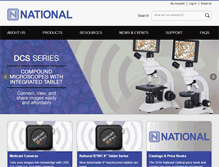 Tablet Screenshot of nationaloptical.com